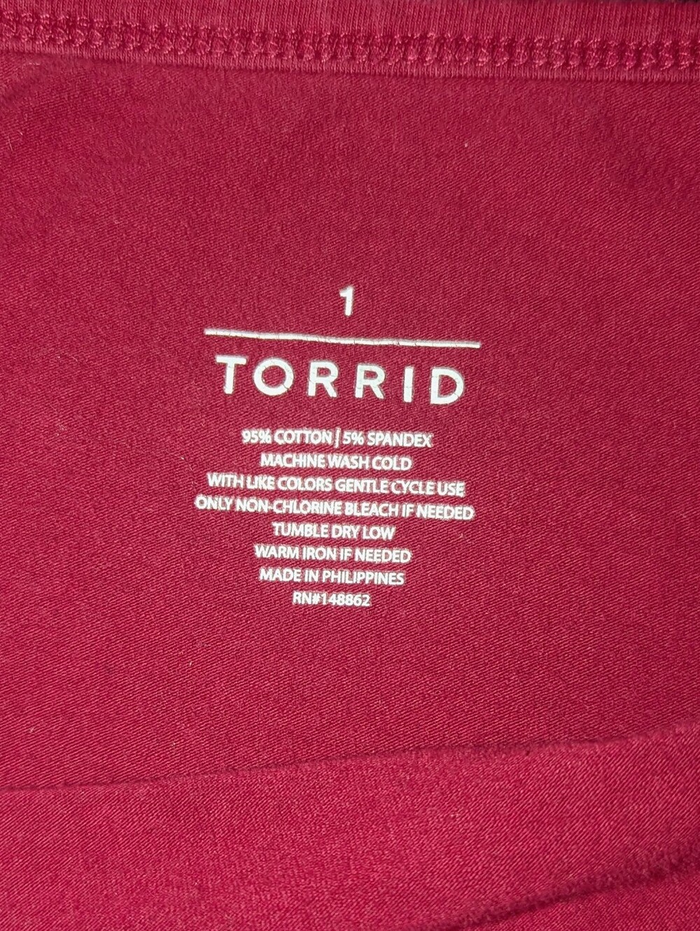 Torrid 1X Raspberry Strappy Crisscross Foxy Cami - Picture 2 of 2